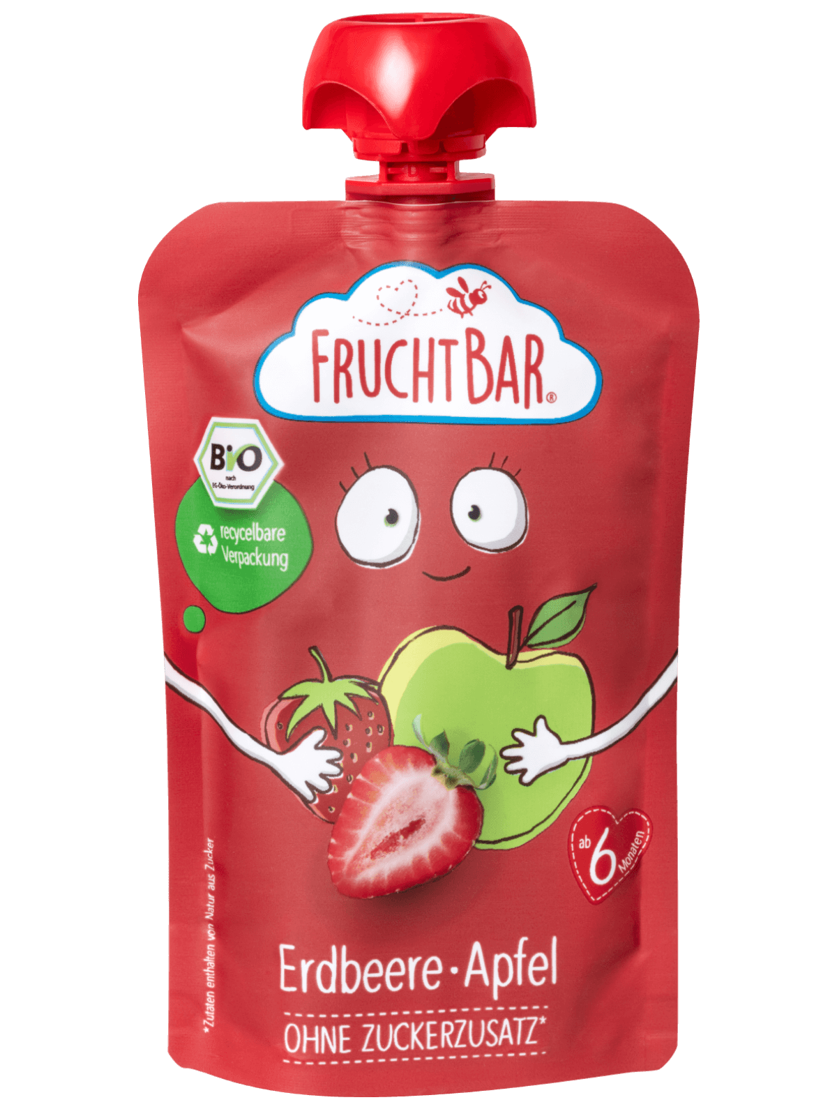 FruchtBar Bio Quetschies fraise pomme gourde bio