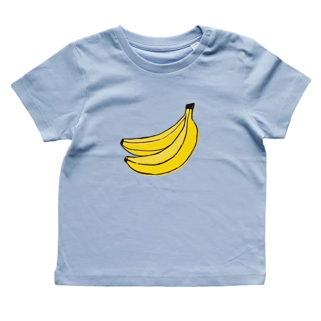 FruchtBar Geschenke T-shirt bleu coton bio 80-86