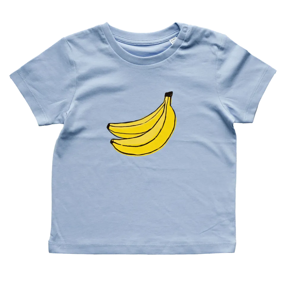FruchtBar Geschenke T-shirt bleu coton bio 80-86