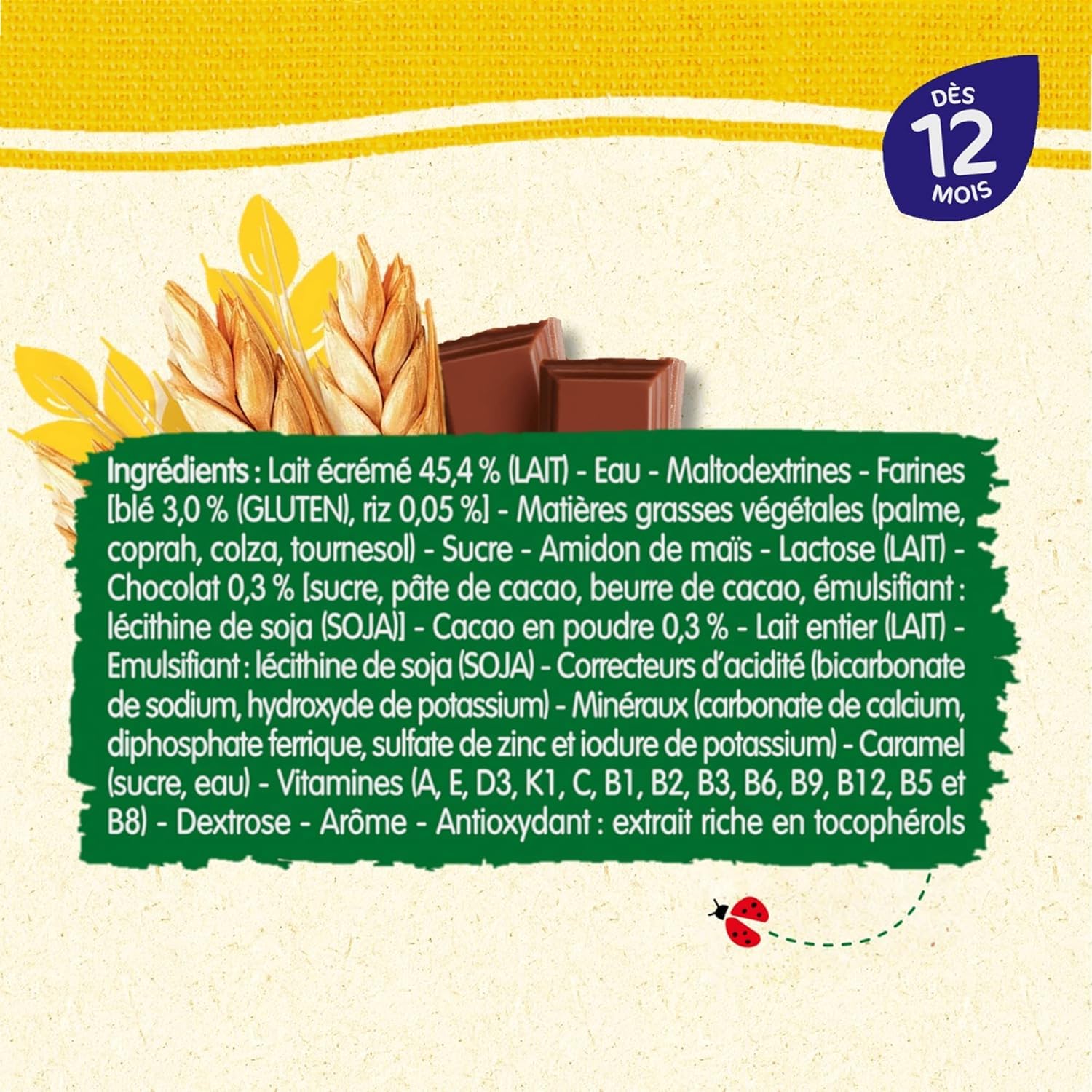 Blédina Blédidej Croissance Céréales Lactées Choco Biscuité 250ml x12