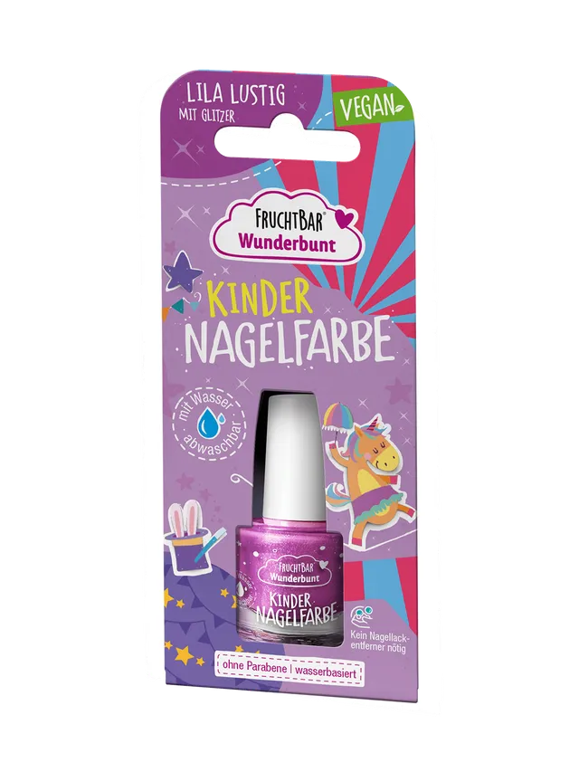 FruchtBar Nagelfarben Lila Lustig vernis enfant paillettes