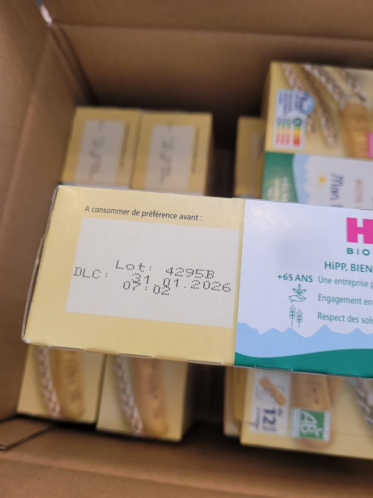 HiPP Mon Premier Biscuit Bio Bébé 6 Mois 180g x6 Vitamine B1