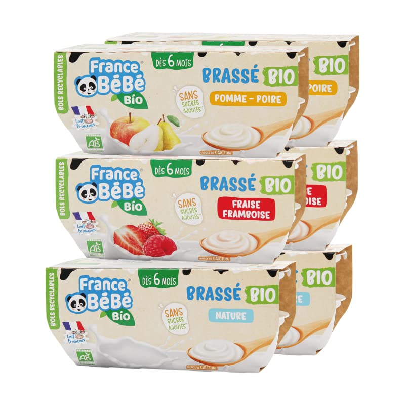 France Bébé Brassés Bio Brassé Bébé 6x4x100g Dès 6 Mois