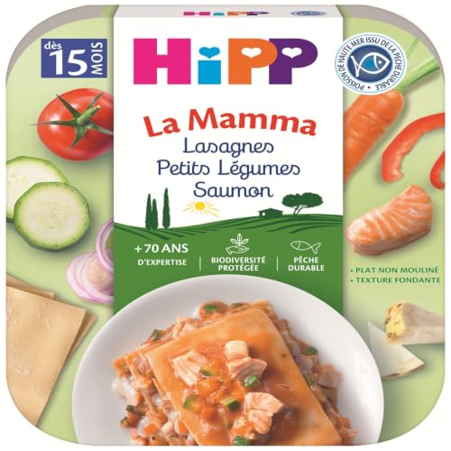 HiPP La Mamma plat bébé lasagnes saumon 15 mois 6x250g