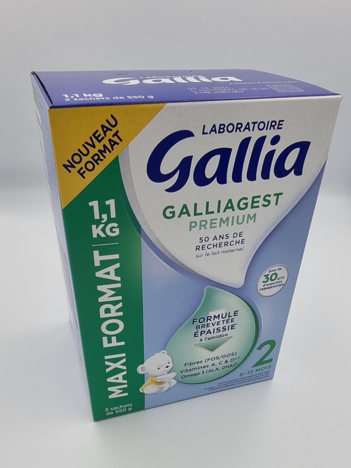 Gallia Galliagest Premium 2 Lait Poudre 1,1 kg Lot 3