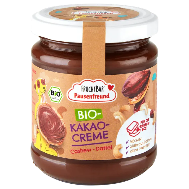 FruchtBar Bio Frühstück pâte à tartiner cacao à l'unité vegan
