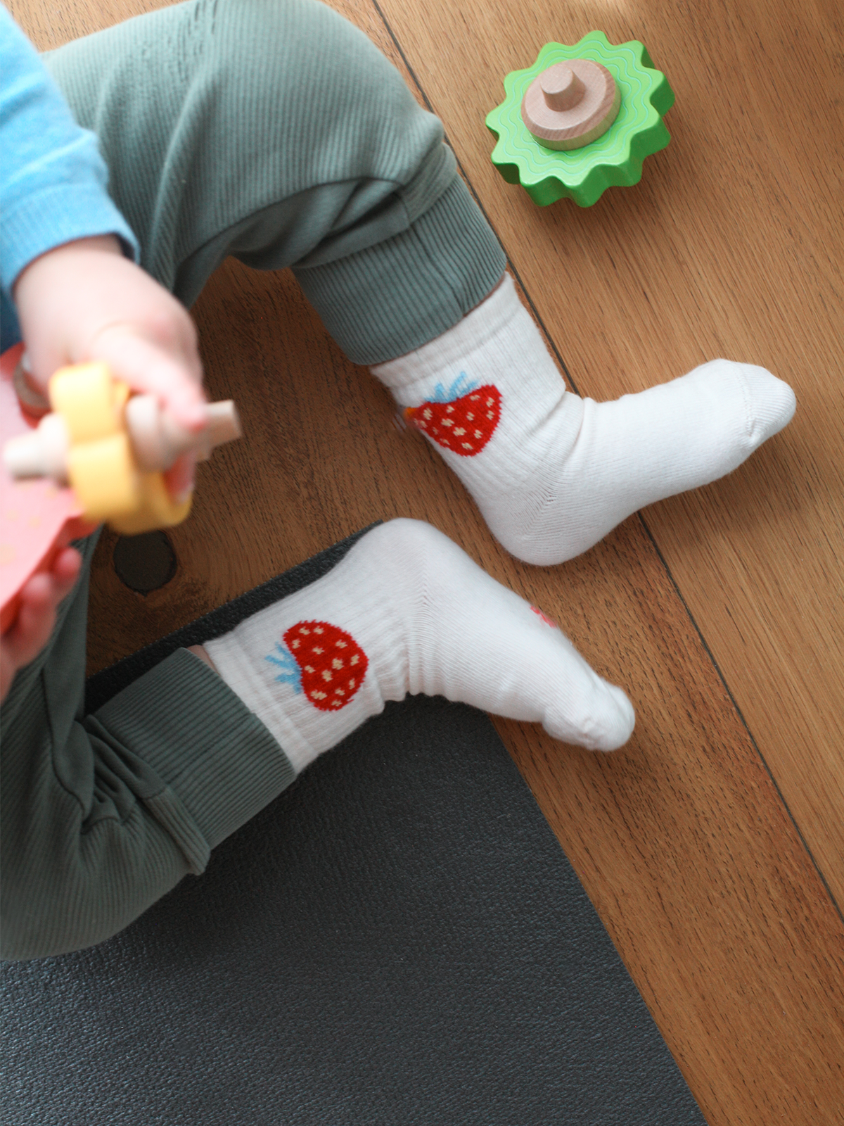 FruchtBar Cadeaux Chaussettes bébé coton bio 19-21 lot 2