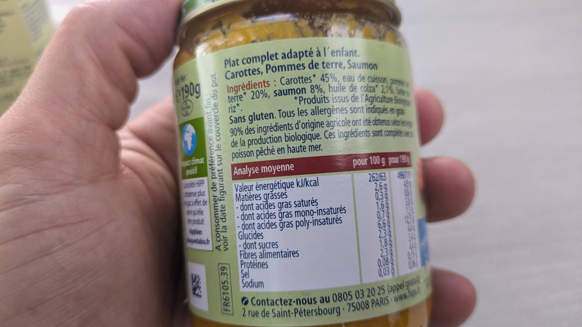 HiPP Petits Mijotés Jardinière petit pot 6 mois 2x190g