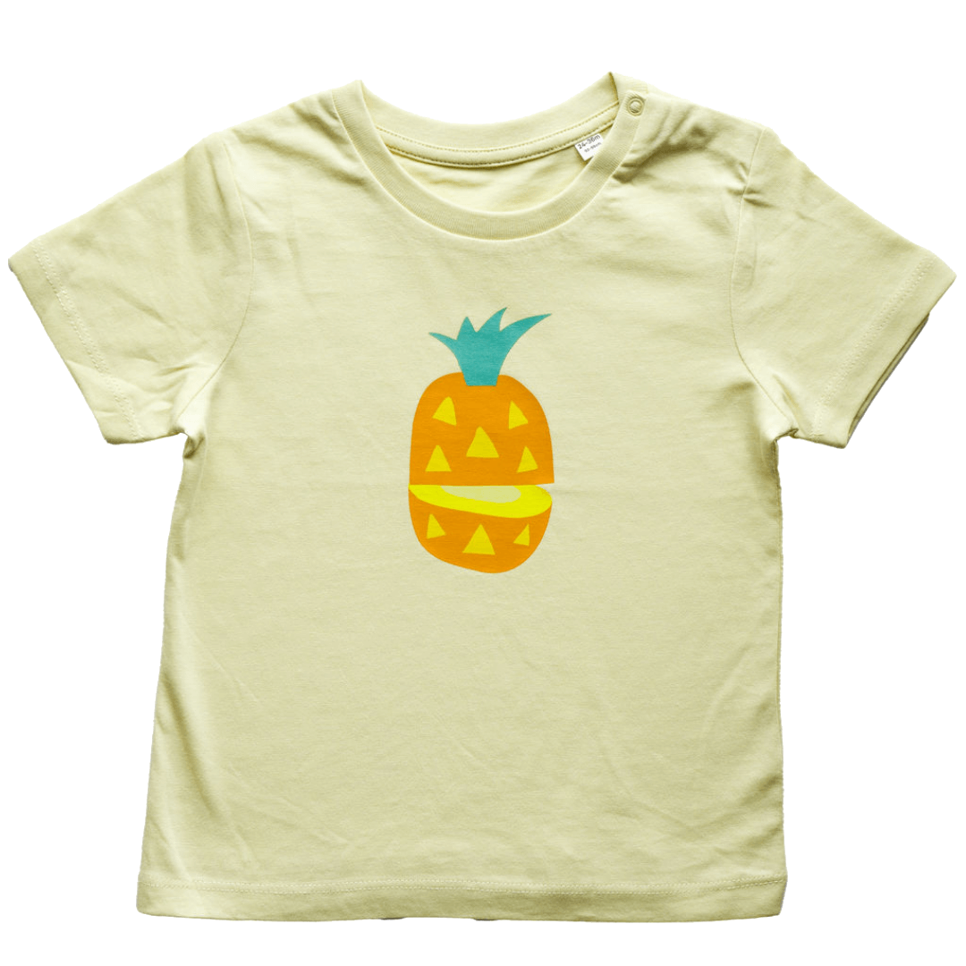 FruchtBar t-shirt enfant jaune coton bio 80-86