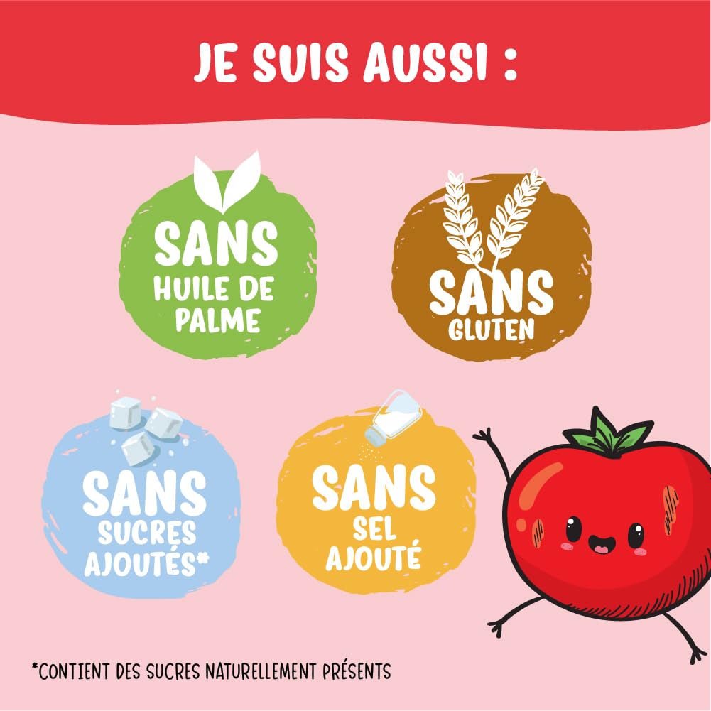 France Bébé Maïs Soufflé Tomate Biscuit Bébé Bio 8x20g