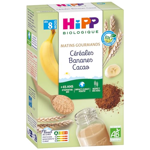 HiPP Céréales Banane Cacao Bébé 8 Mois Bio 6x250g