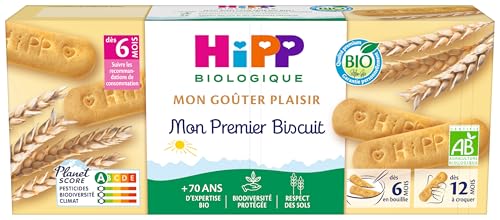 HiPP Mon Premier Biscuit Bio Bébé 6 Mois 180g x6 Vitamine B1
