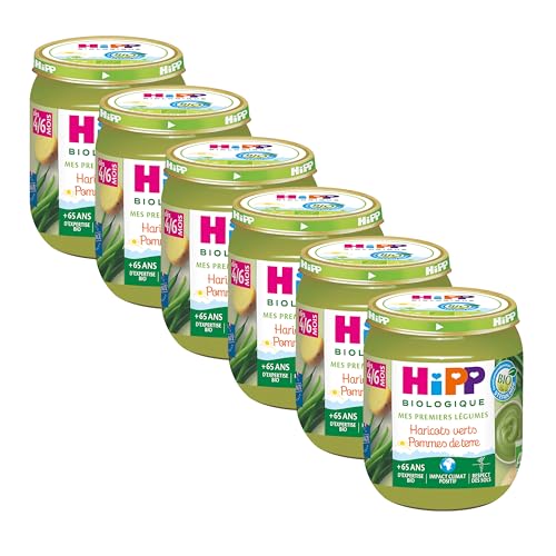 HiPP Biologique Légumes Haricots Verts petit pot 6x125g