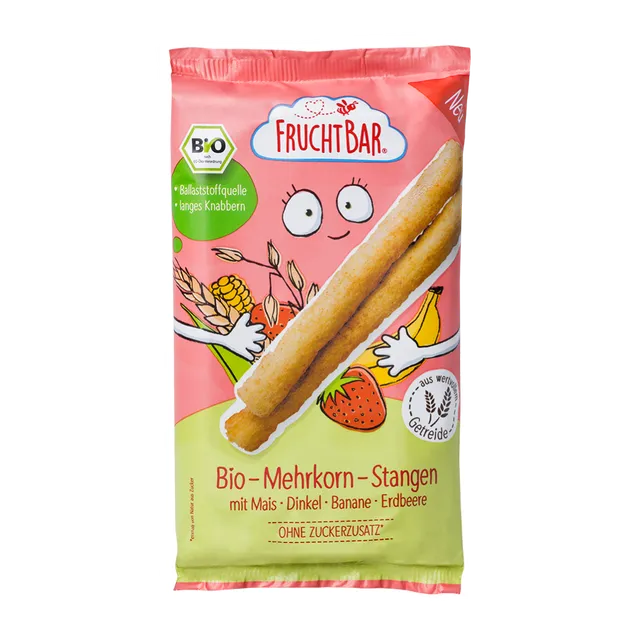 FruchtBar Bio Snacks Bâtons Multicéréales Banane à l’unité