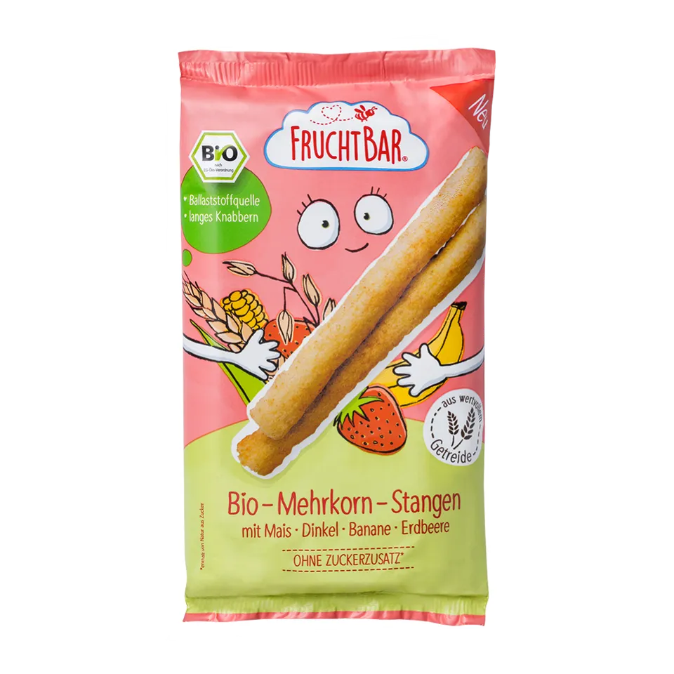 FruchtBar Bio Snacks Bâtons Multicéréales Banane à l’unité