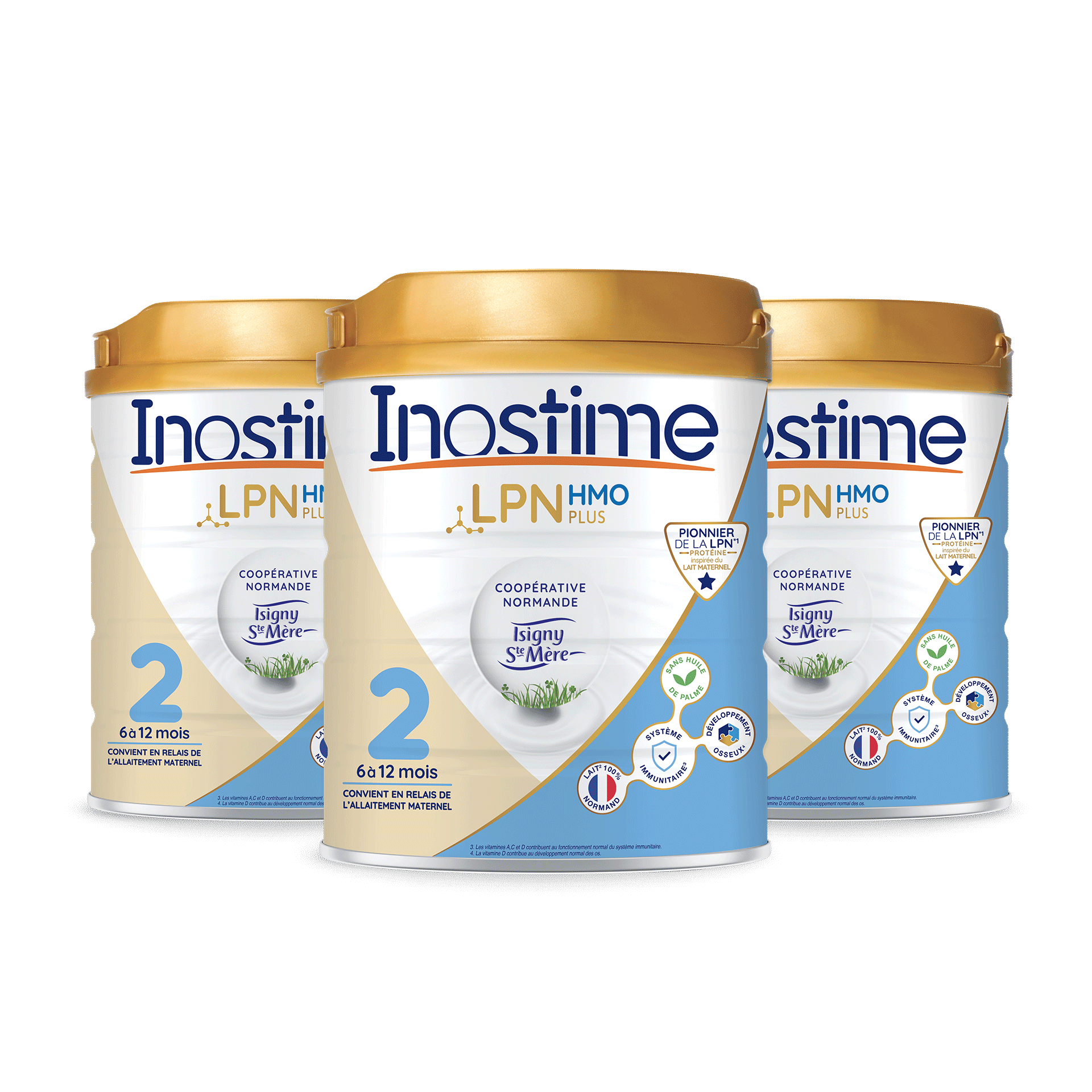 Inostime Lait Infantile 2ème âge 1 boîte sans huile de palme