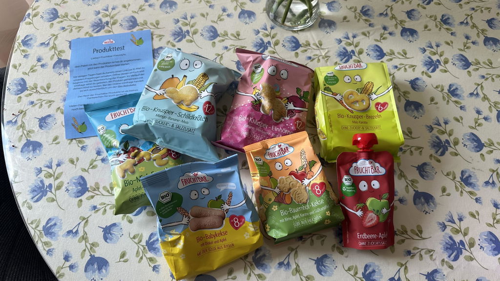 FruchtBar Bio Kekse biscuits bébé épeautre pomme pièce dès 8 mois