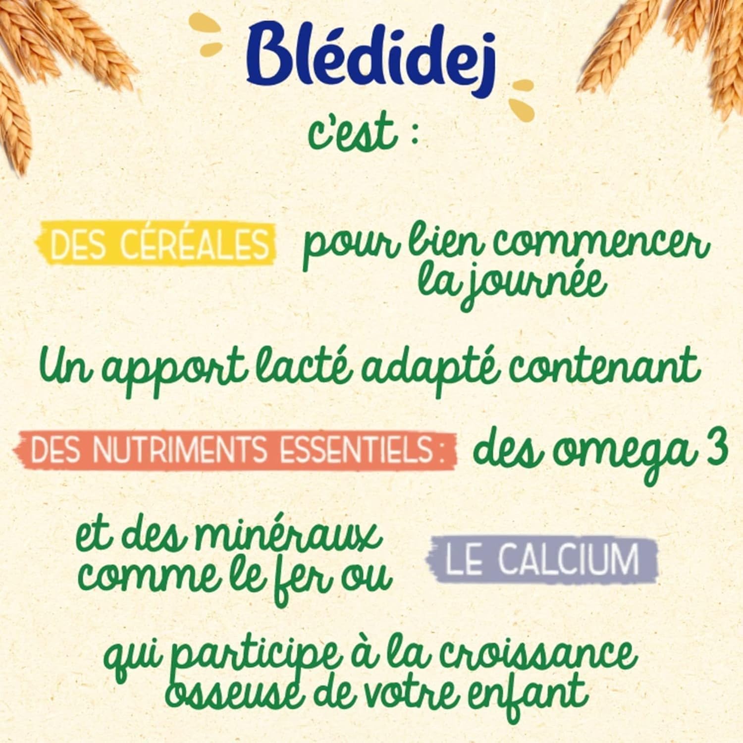 Blédina Blédidej Biscuit céréales lactées 6 mois 12x250ml