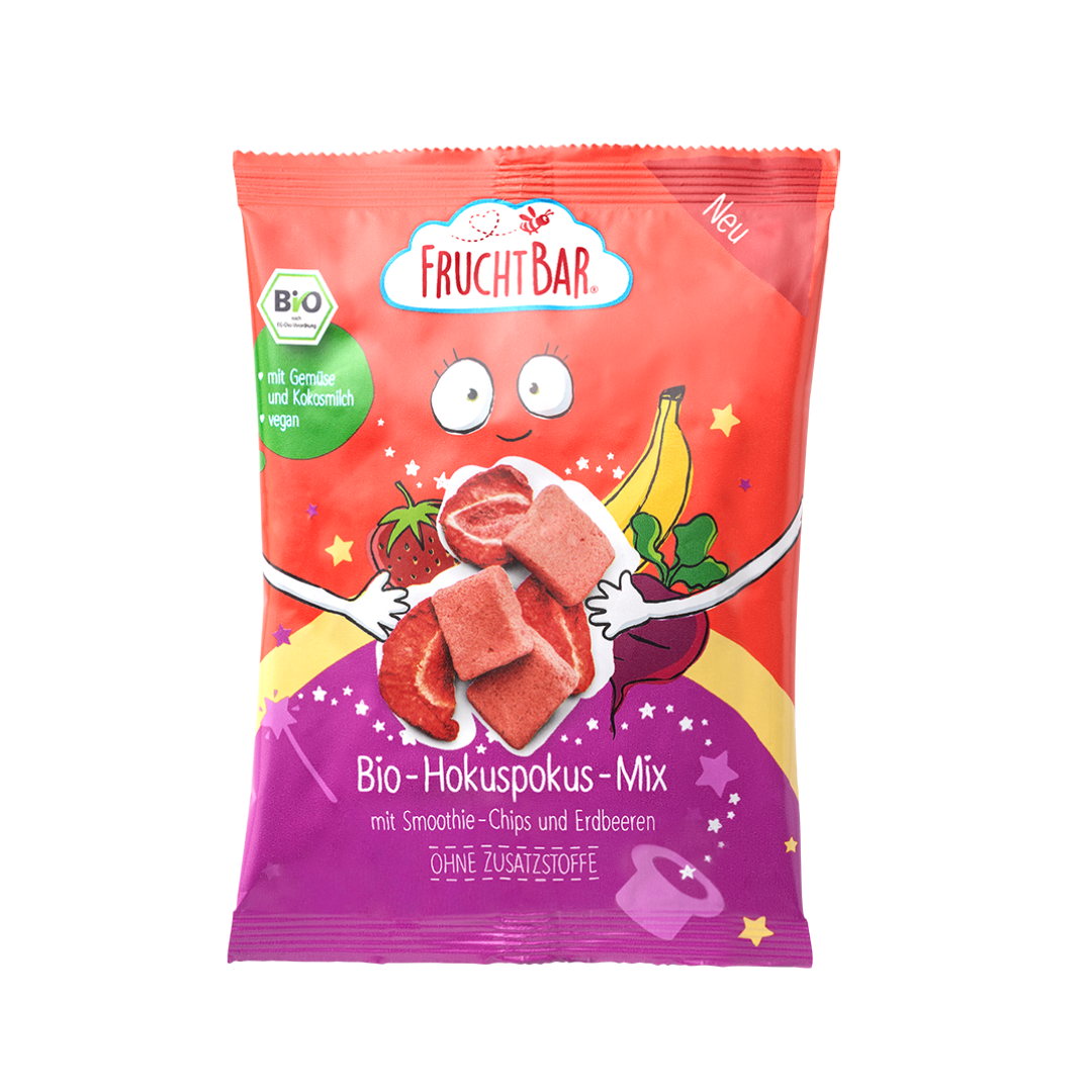 FruchtBar Bio Snacks Hokuspokus Mix snack bio dès 3 ans